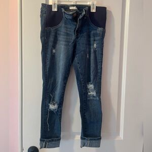 Pinkblush Cropped Maternity Jeans